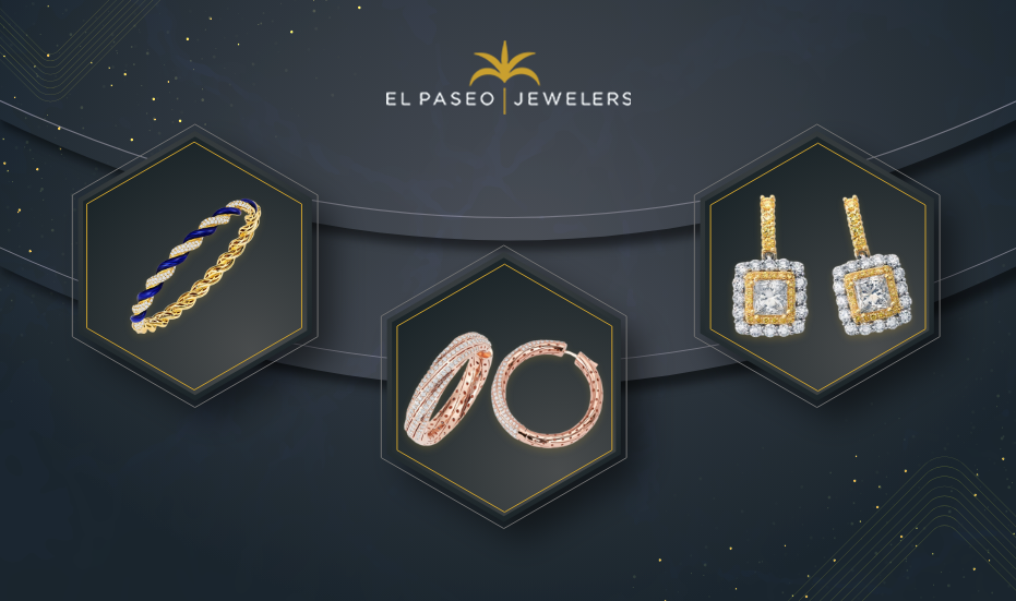 Gold Diamond Dangle Earrings